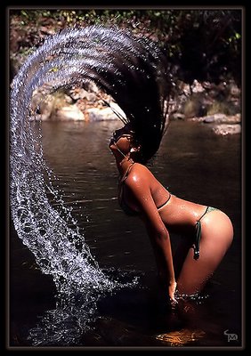 Wetting the hair