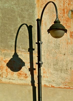 A streetlamp ... and its shadow