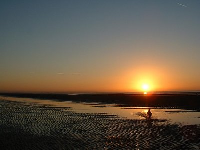 Winter Sunset on Formby Beach