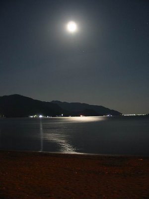 Moon and stars in Marmaris