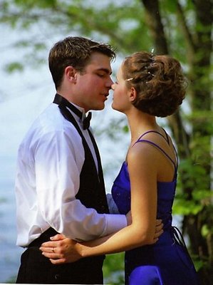 A Young Couple on Their Prom Evening