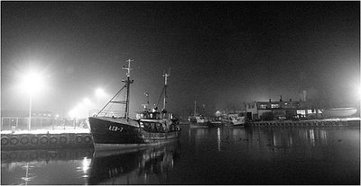 night in seaport