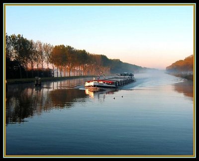 Boat in morning light