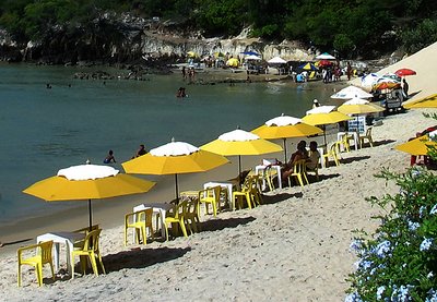 Umbrellas at Ponta Negra-Natal