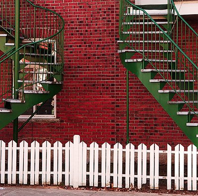 Green stairs