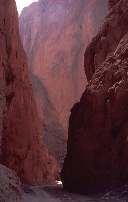 sunset in gorge de todra morocco