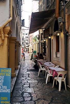 Streets of  Corfu