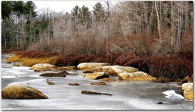 Rocky Pond in Winter