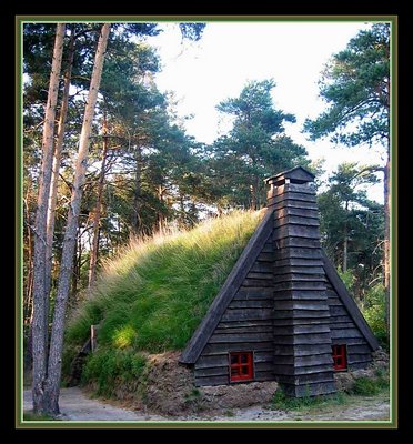 Wood House in sunlight