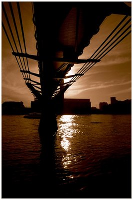 Under Millenium Bridge London