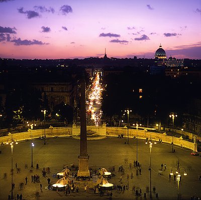 Rome: night portrait in three thirds