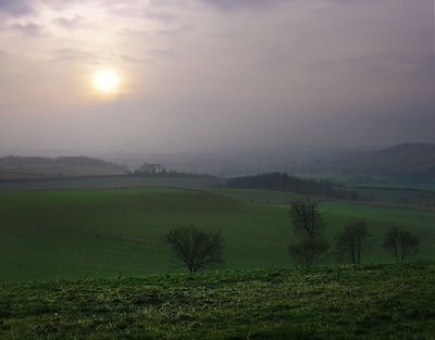 Winter light, south west England