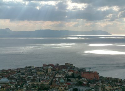 Naples, view on the sea