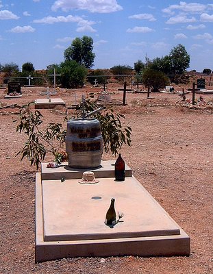 Grave in Cooperpedy  Outback Australia