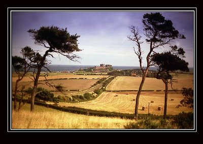 bamburgh castle in northumbria