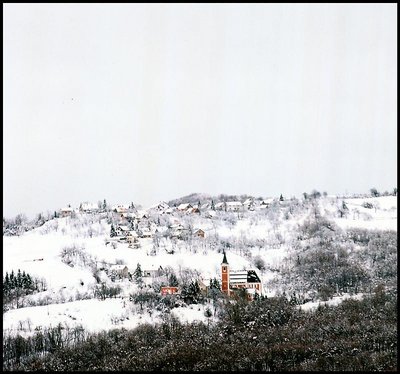 Willage in snow