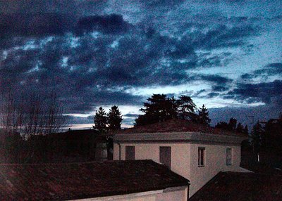 just before the sunrise