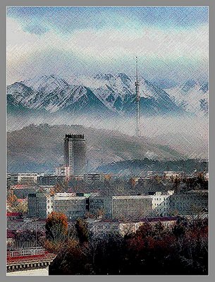 One day in autumn. Almaty.