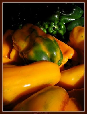 "Hot yellow peppers"