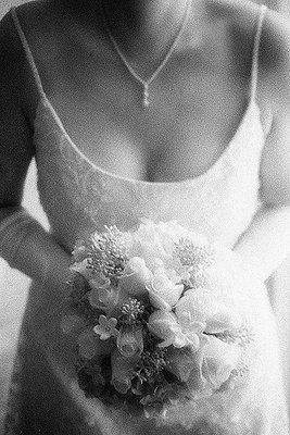 Bridal Gown and Bouquet
