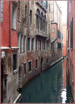 Water and red walls