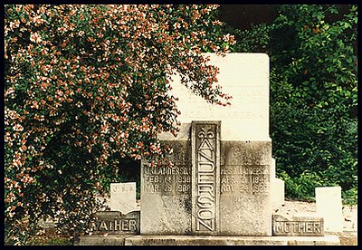 Graves of Mr.& Mrs.  J.J.  Anderson: Homer, Georgia