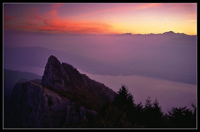 Sunrise on the Dent du Chat