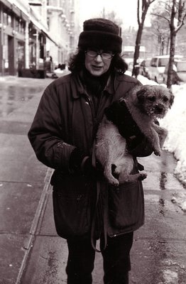 woman and dog