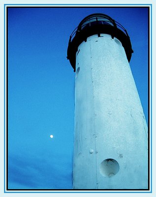 The lighthouse and the moon