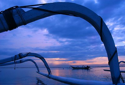 Balinese Fishing Boat in Sanur Bali