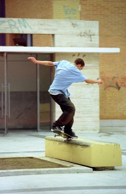 Skateboarding in Malaga, Spain