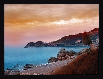 Capo Taormina al tramonto