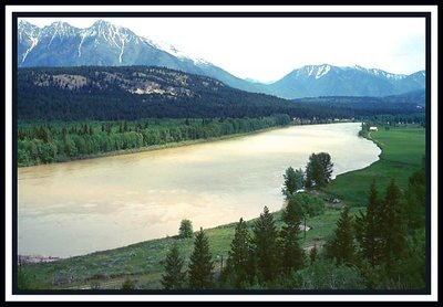 Dull Day, At the River side, Southern Alberta, Canada.