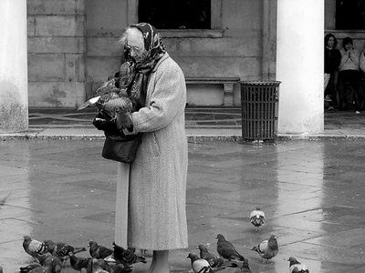 Pigeon woman