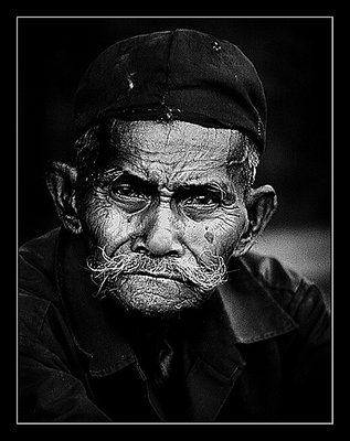 An elderly man from Lebih, Bali, Indonesia