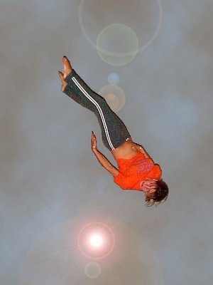 Paula in flight