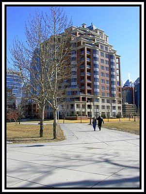 Recently  Completed Highrise Condominiums, Downtown Calgary, Alberta, Canada.