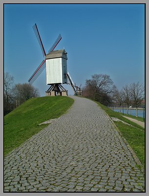 Windmill in Brughes, Belgium
