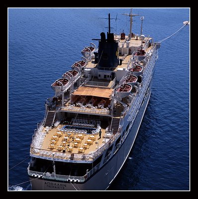 Boat in Santorini...