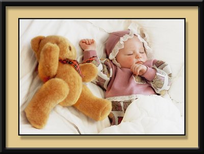 Baby & Bear Sleeping