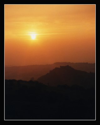 Carreg Cennen sunset