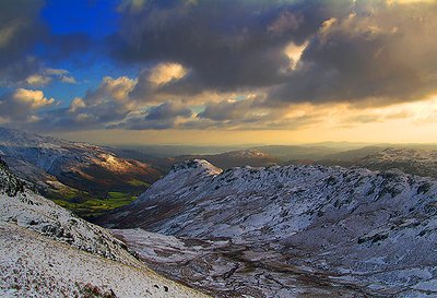 Helm Crag in Winter Light