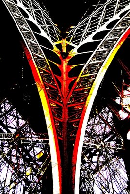 V Shape Abstruct - Eiffel Tower