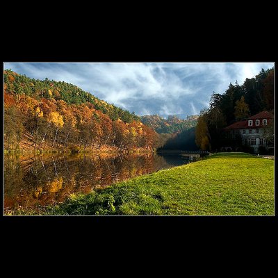 Autumn Lake Harasov.