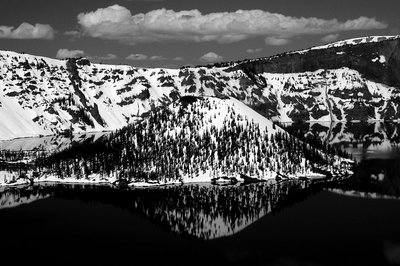 Crator Lake Black&White