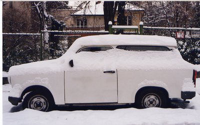 Snowy Trabant