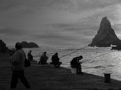 Fishermen in the morning