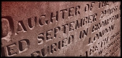 Gravestone Inscription