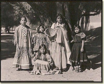 Five Apache Girls - Platinum Photograph