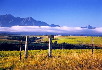 mountain & fence